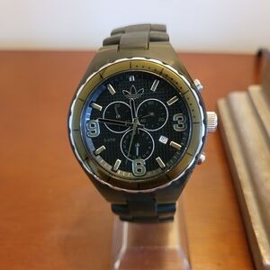 New Adidas Swamp Green Quartz Men's Polycarbonate Rare Watch